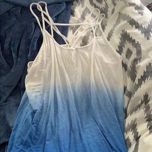 Baggy Ombre American Eagle CrissCross Tanktop